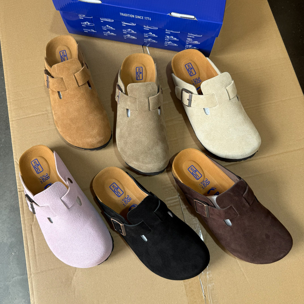 Closed-Toe Cork Sole Clogs for Women